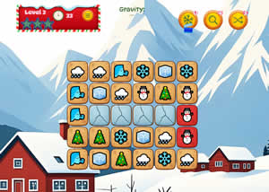 겨울 사천성(Mojicon Winter Connect) 게임하기