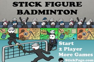2인용 배드민턴 게임Stick Figure Badminton