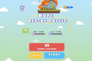 로프로 사람 구출하기 게임(Rope Rescue Puzzle)